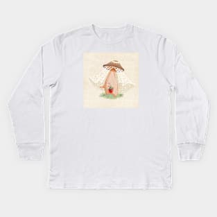 Veiled Lady Kids Long Sleeve T-Shirt